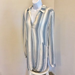 Sexy Olivaceous Mini High Low Dress W/Pockets M